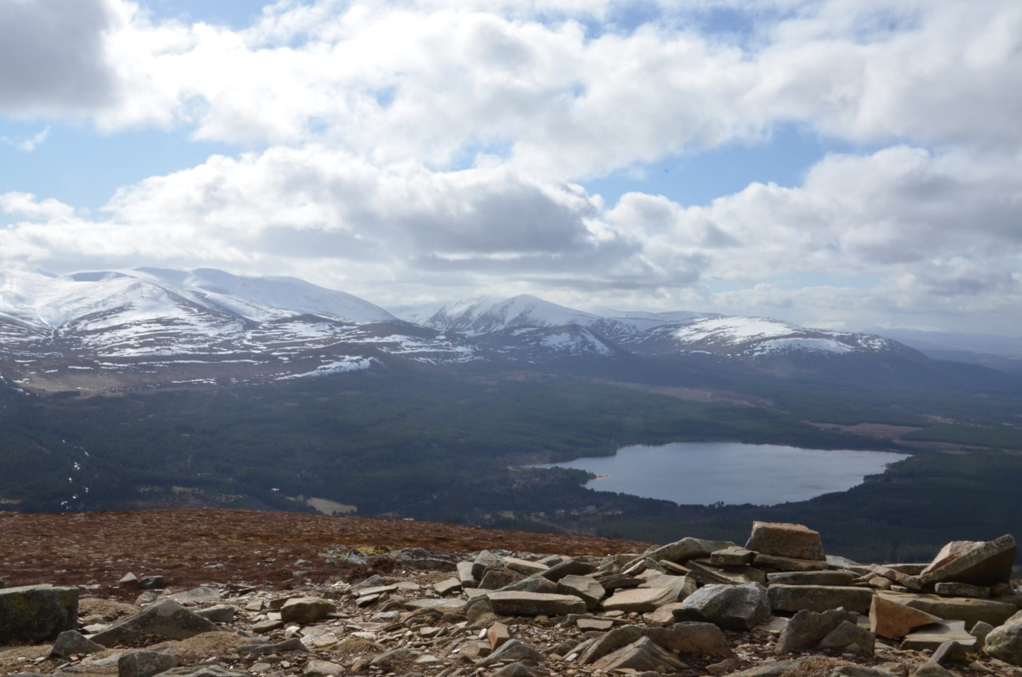 View to Loch Morlich from Meall a' Bhuachaille