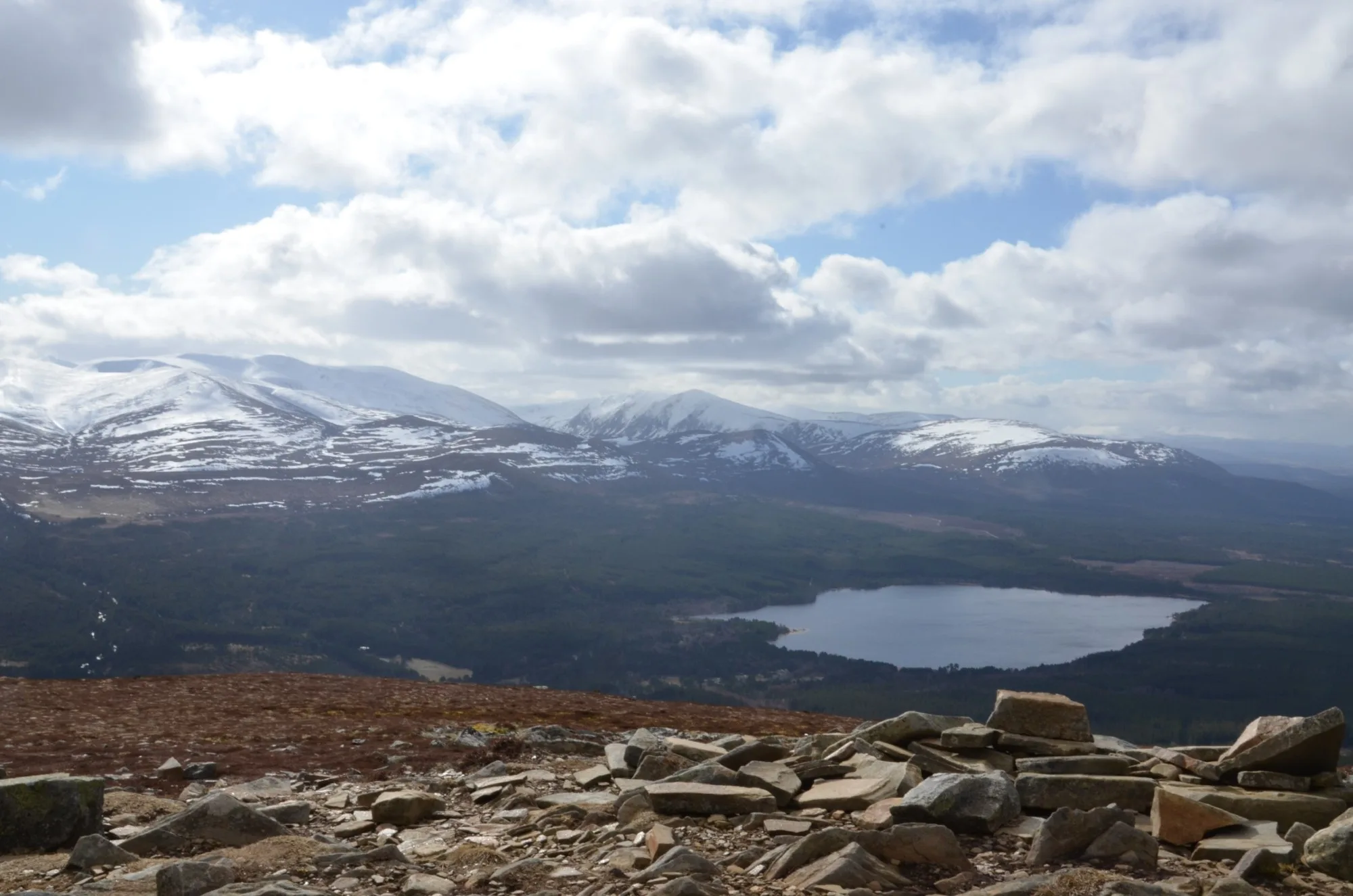 View to Loch Morlich from Meall a' Bhuachaille